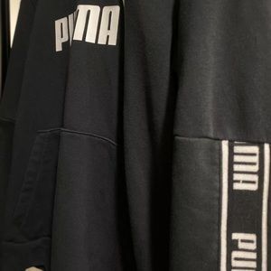 Black PUMA Amplified Hoodie Track [Women’s Medium]